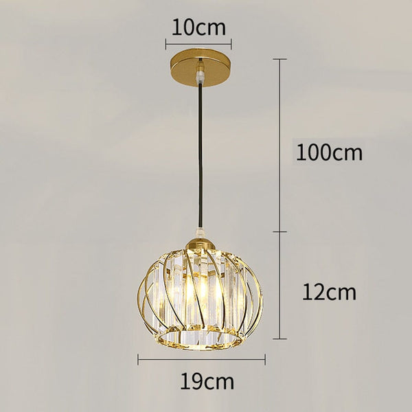 Crystal Glass Loft Modern LED Chandelier
