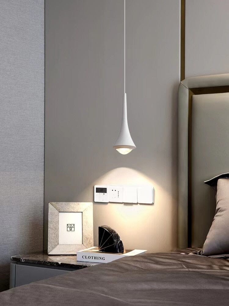 Chrome LED Water Drop Pendants