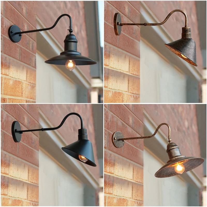American Vintage Outdoor Garden Wall Light