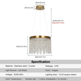 Modern Crystal Round Chandelier