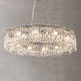 Flower Double Layer LED Crystal Pendant Lights