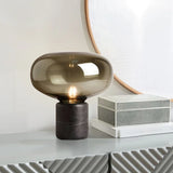 Nordic Designer Glass Mushroom Marble Desk Lamp