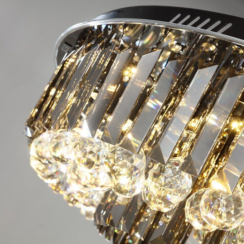 Meridian Black Crystal Chandelier