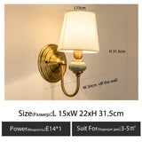 Vintage Cloth Cover Wall Lamp
