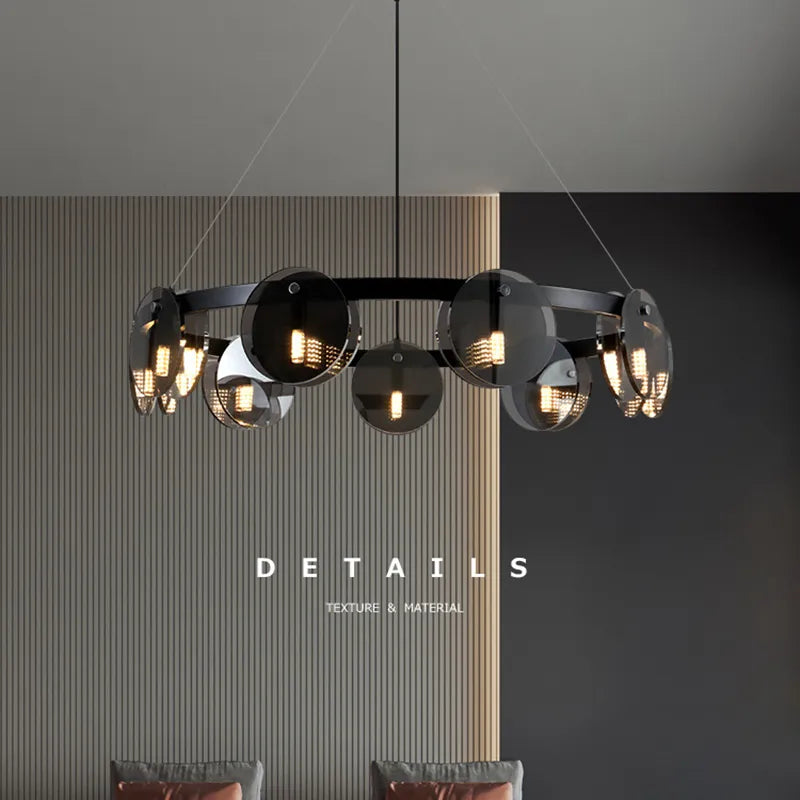 Modern Black Glass Pendant Light – NYRALONDON