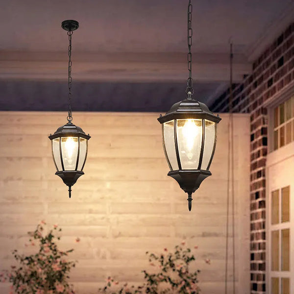 Retro Garden Outdoor Waterproof Chandelier