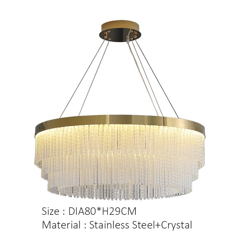 Postmodern Minimalist Luxury Crystal Chandelier
