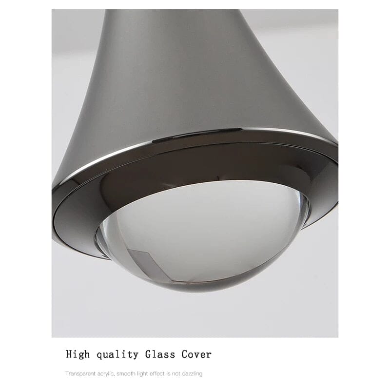 Chrome LED Water Drop Pendants
