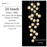 Glass Ball Ashante Chandelier