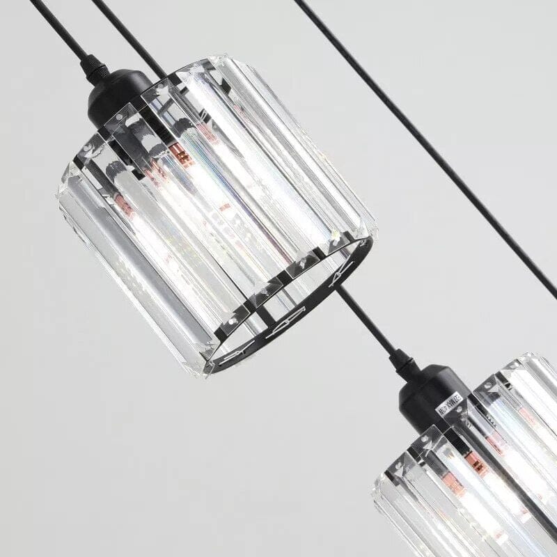 Ava Square Crystal Drop Chandelier