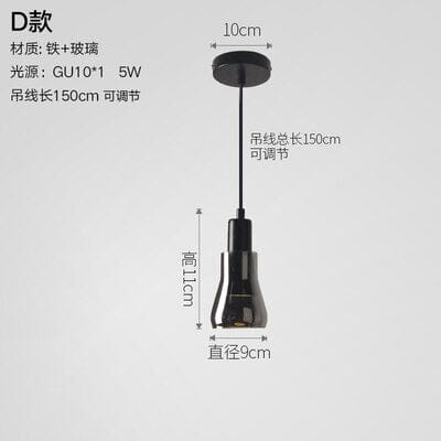 Modern Simple Pendant Glass Loft Hanglamp