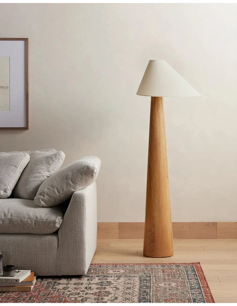 Japanese Vintage Solid Wood Floor Lamp