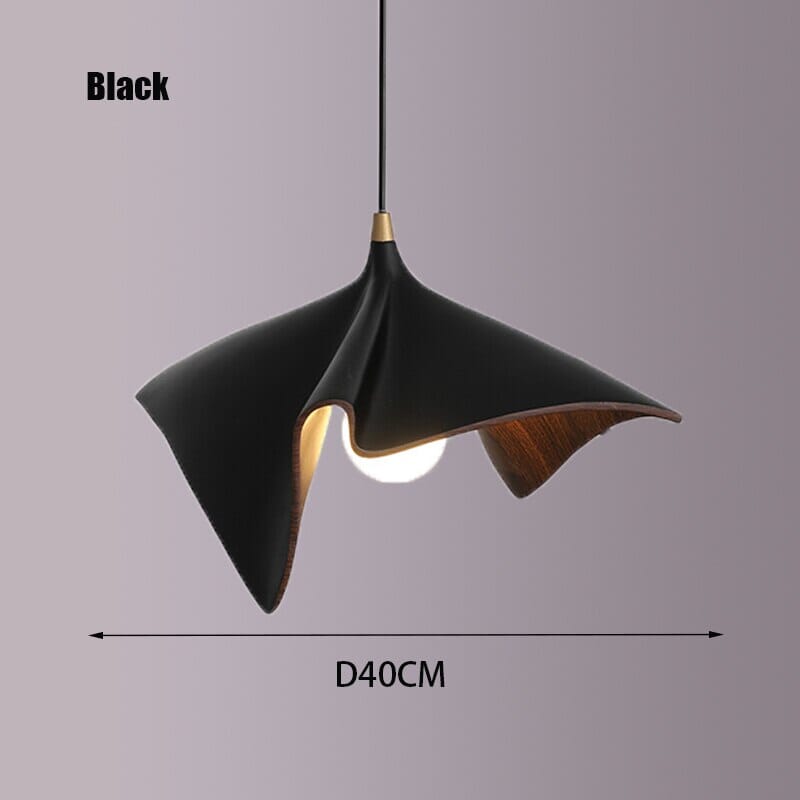 Luxury Black Folded Resin Pendant Lights