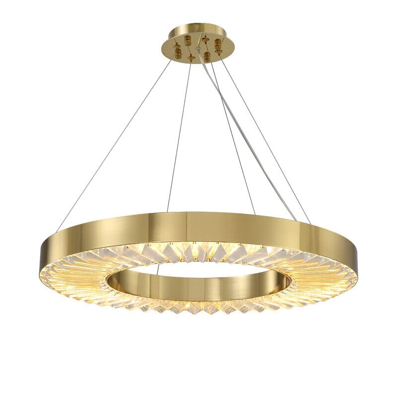 Minimalist Round  Gold Frame LED Pendant Lights