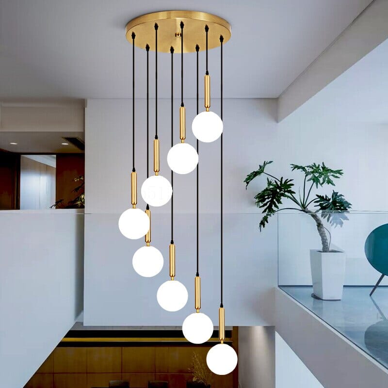 Modern LED Glass Ball Chandelier Lights Fixture