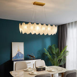 Modern Feather Glass Ceiling Chandelier