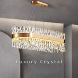 Charing Cross Luxury Gold Crystal LED Chandelier