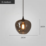 Nordic Apple Glass LED Pendant Lights