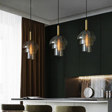 Vintage Art Champagne Glass Pendant Lamp