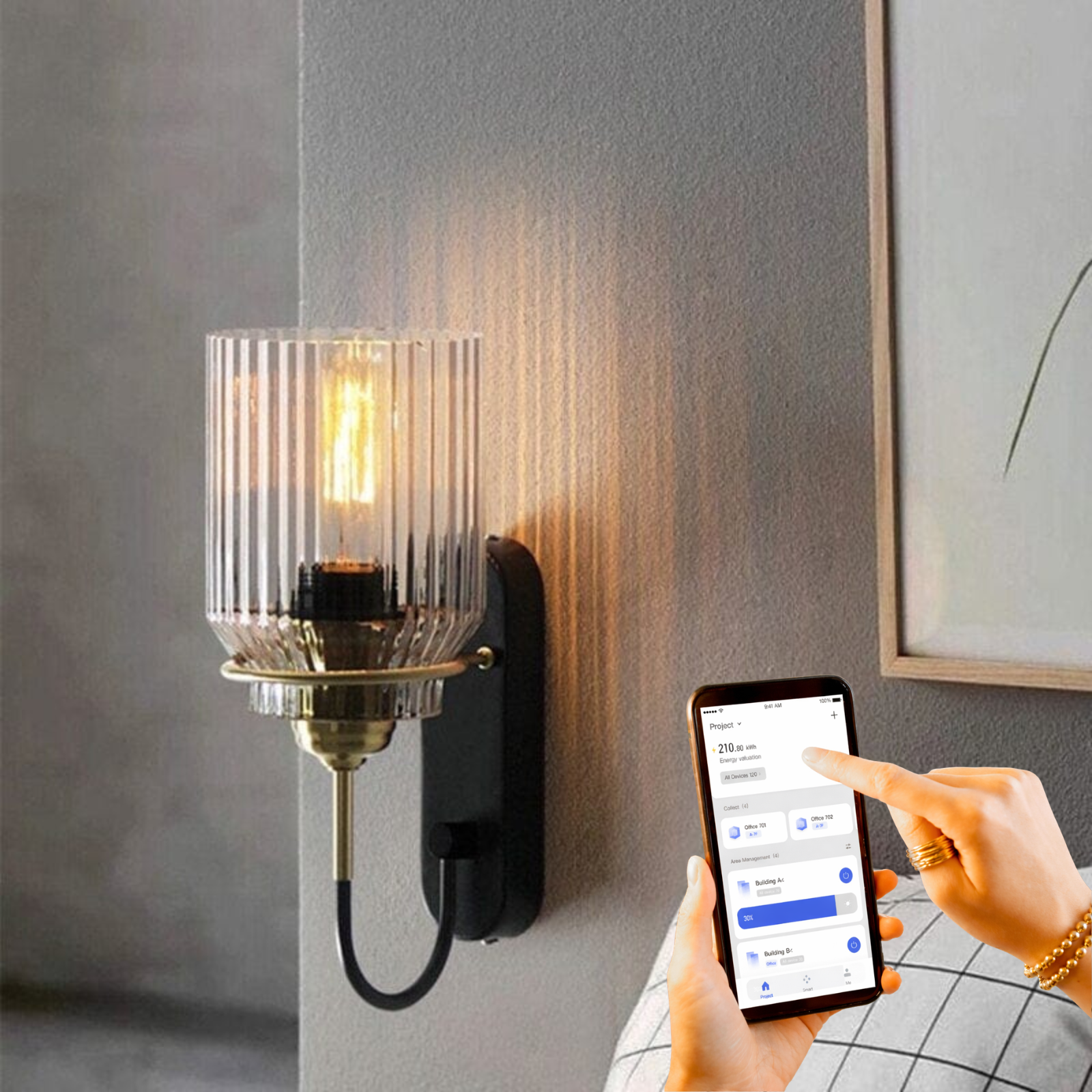 Sabizter Glass Wall Lamp