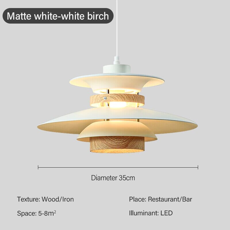 Nordic Two Tone Retro Pendant Lamp