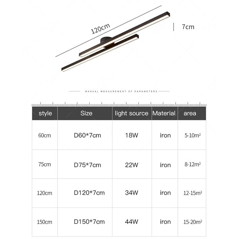 Lana Linear Ceiling Lamp