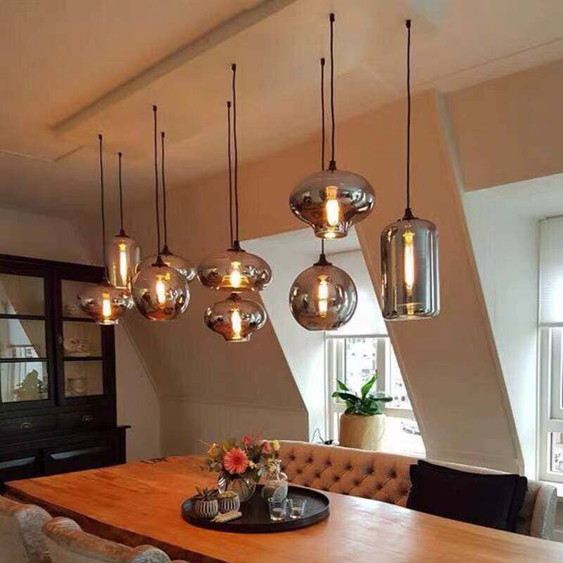 Nordic Apple Glass LED Pendant Lights