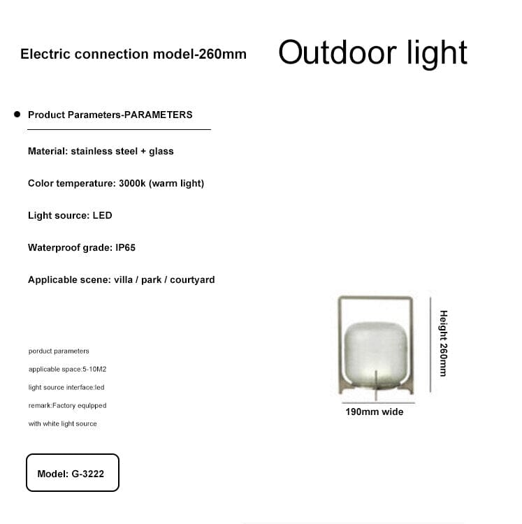 Modern Terrace Garden Outdoor Lights