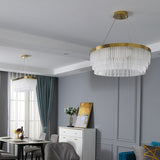 Postmodern Minimalist Luxury Crystal Chandelier