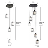 Ava Square Crystal Drop Chandelier