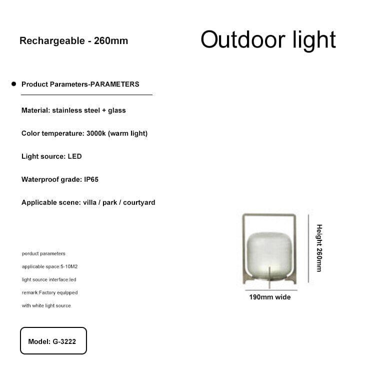 Modern Terrace Garden Outdoor Lights