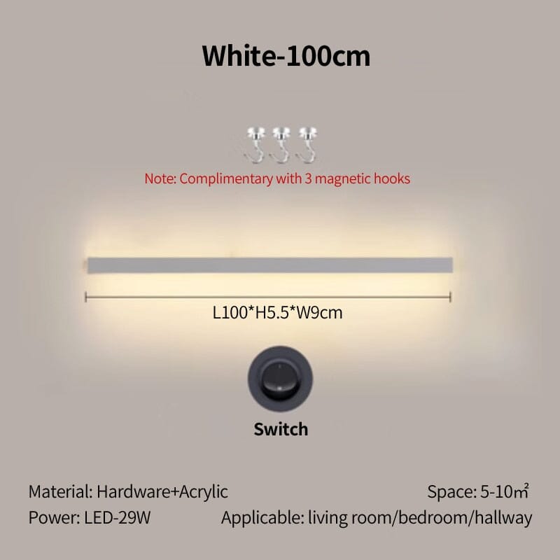 Long Strip Wall Lamp Shelf