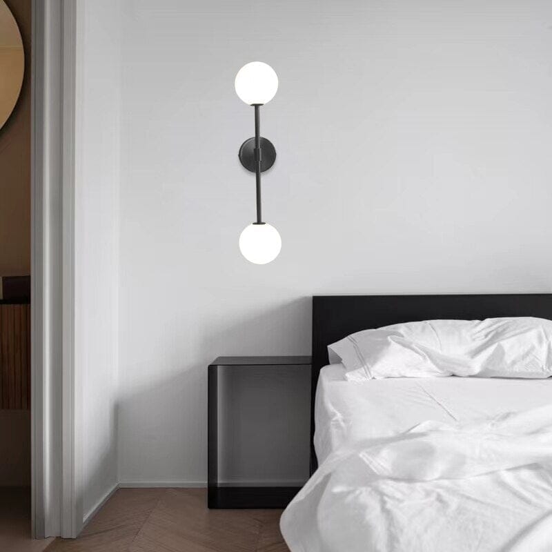 Milky Glass Round Ball LED Wall Lamp