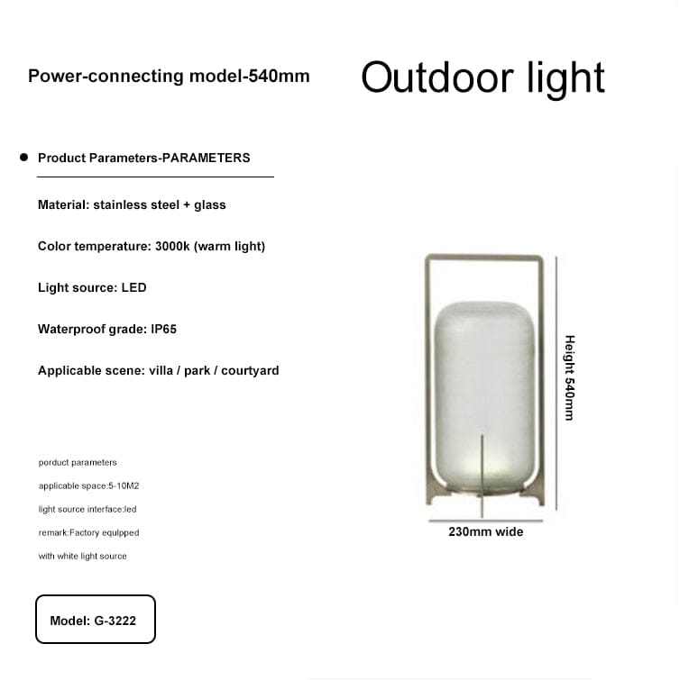 Modern Terrace Garden Outdoor Lights