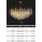 Royal Brompton Crystal LED Gold Design Pendant Lights
