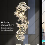 Artistic Ginkgo Leaf Chandelier