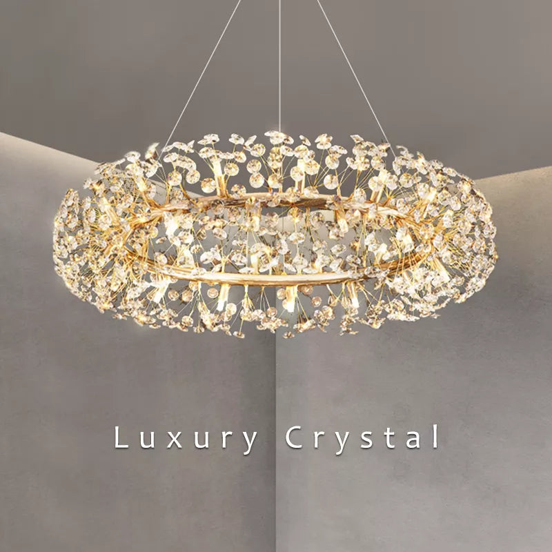 Chelsea Gold Crystal Luxury Art Chandelier