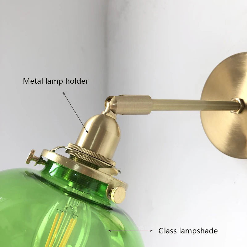 Minimalist Japanese Glass Wall Lamp