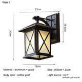 Deborah Outdoor Waterproof Retro Wall Light