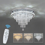 Luxury K9 Remote Control  Crystal LED Chandelier