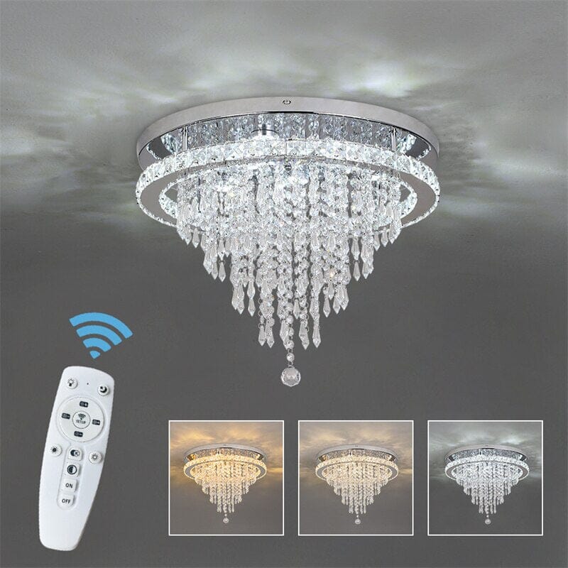 Luxury K9 Remote Control  Crystal LED Chandelier