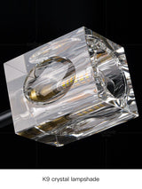 Luxury Crystal  Black Cube Chandelier