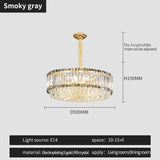 Round Simple Crystal Chandelier