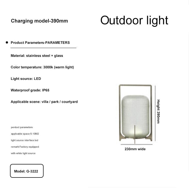 Modern Terrace Garden Outdoor Lights