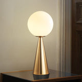 Creative Cone Golden Glass Art Table Lamp