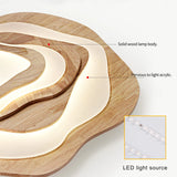 Modern Wooden LED Chandelier