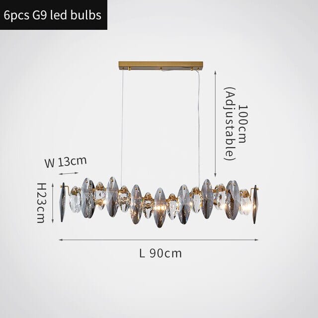 Nordic  Luxury Crystal Art Decor Hanging Lamp