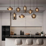 Nordic Apple Glass LED Pendant Lights