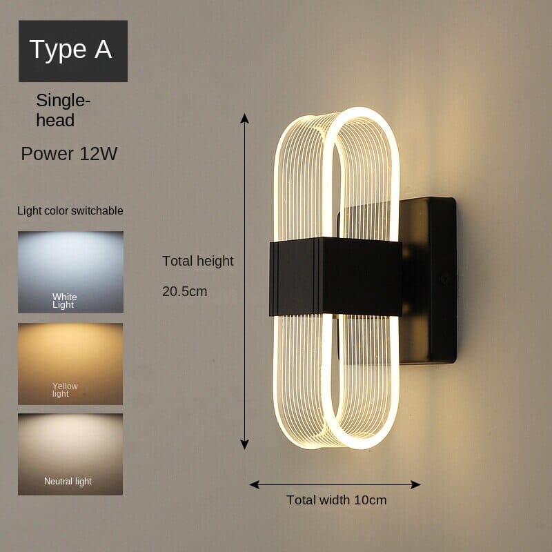 Luxury Acrylic LED Wall Lamp