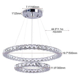 Royal 2 Ring Crystal Chandelier